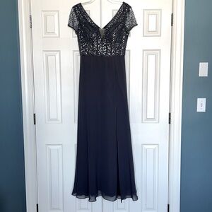 Adrianna Papell Platinum Gown